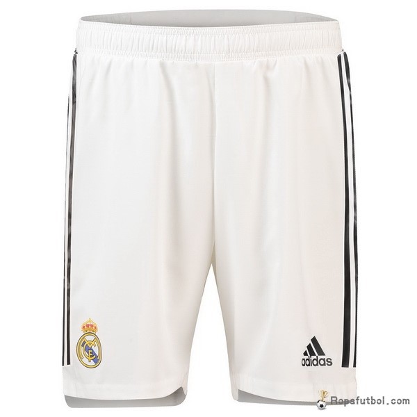 Pantalones Real Madrid Replica Primera Ropa 2018/19 Blanco